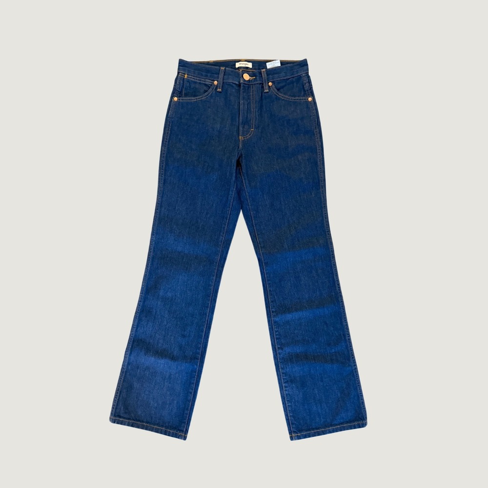 Wrangler Women's High Waisted Straight Leg Indigo Jeans 26x31 NWOT